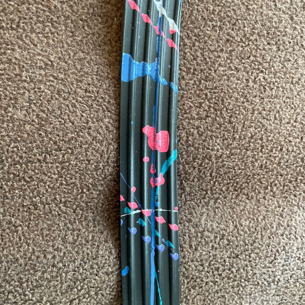 Vintage neon paint-splatter belt